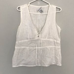 Linen sleeveless top (I)